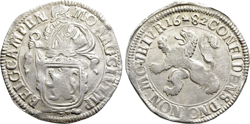 NETHERLANDS. Kampen. Lion Dollar or Leeuwendaalder (1682). 

Obv: MO ARG CIV I...