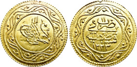 OTTOMAN EMPIRE. Mahmud II (AH 1223-1255 / AD 1808-1839). GOLD 2 Rumi Altin. Qustantiniya (Constantinople) mint. Dated AH 1223//11 (AD 1818/9)