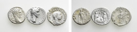 3 Denarii; Augustus etc