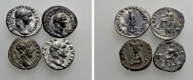 4 Roman Denarii