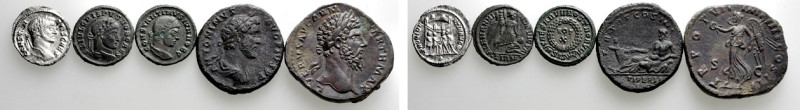 5 Roman Coins; All Tooled. 

Obv: .
Rev: .

. 

Condition: See picture.
...