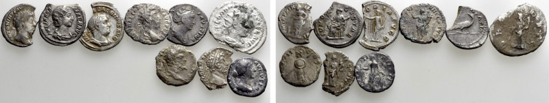 9 Roman Coins; Including Balbinus. 

Obv: .
Rev: .

. 

Condition: See pi...