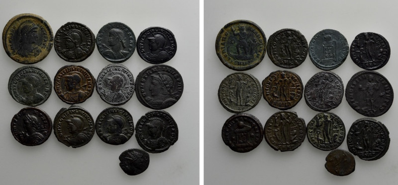 13 Roman Coins. 

Obv: .
Rev: .

. 

Condition: See picture.

Weight: g...