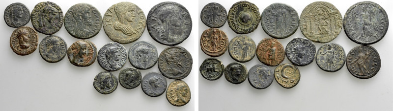 15 Roman Provincial Coins. 

Obv: .
Rev: .

. 

Condition: See picture.
...