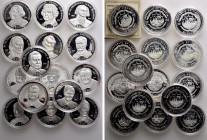 15 Modern Silver Medals (Circa 300 gr. fine)