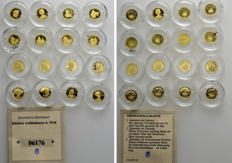 16 Modern GOLD Medals (Circa 11.68 gr. fine). 

Obv: .
Rev: .

. 

Condit...