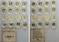 16 Modern GOLD Medals (Circa 11.68 gr. fine)