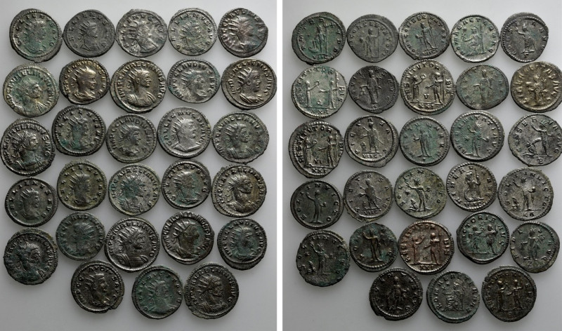 28 Antoniniani; Gallienus, Aurelianus etc. 

Obv: .
Rev: .

. 

Condition...