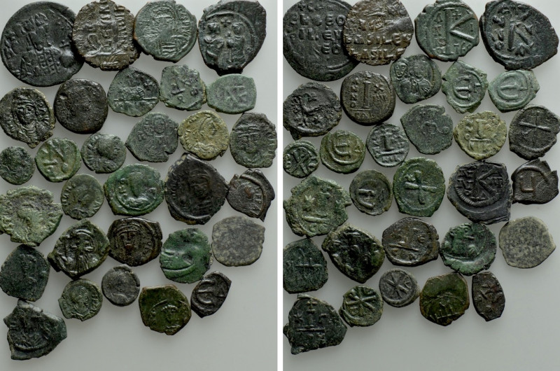 30 Byzantine Coins. 

Obv: .
Rev: .

. 

Condition: See picture.

Weigh...