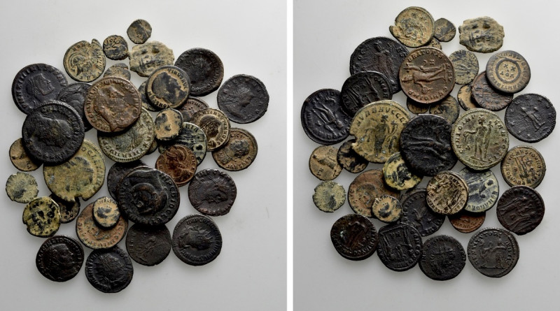 35 Roman Coins. 

Obv: .
Rev: .

. 

Condition: See picture.

Weight: g...