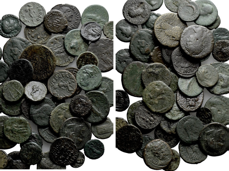 Circa 45 Roman Provincial Coins. 

Obv: .
Rev: .

. 

Condition: See pict...