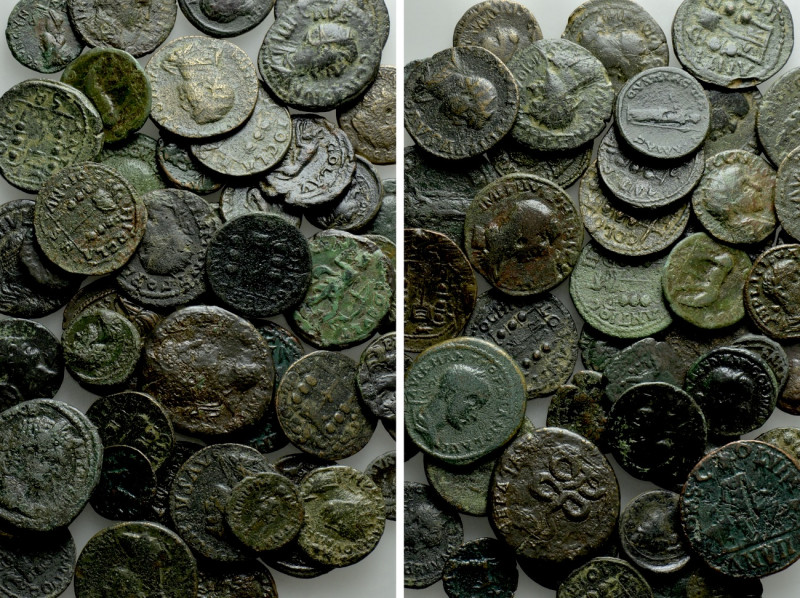 CIrca 46 Roman Provincial Coins. 

Obv: .
Rev: .

. 

Condition: See pict...