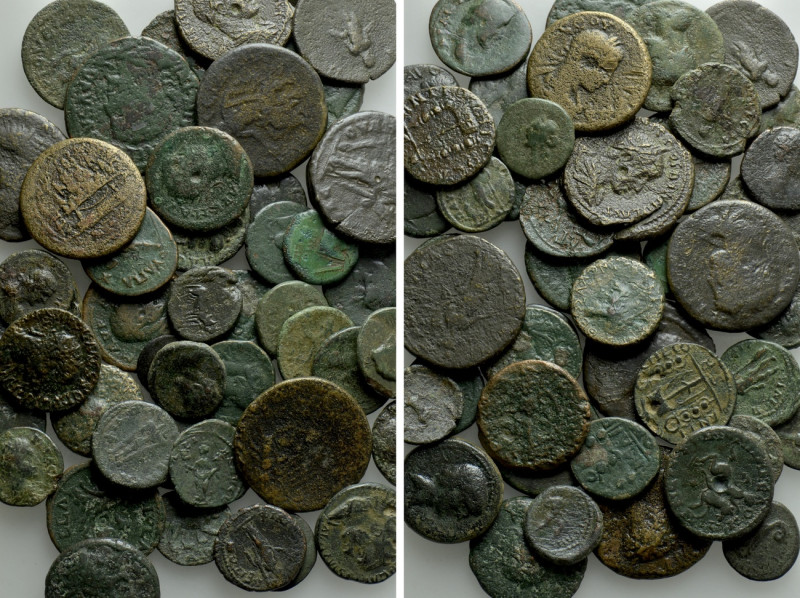 Circa 50 Roman Provincial Coins. 

Obv: .
Rev: .

. 

Condition: See pict...