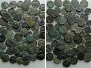 Circa 60 Late Roman Folles