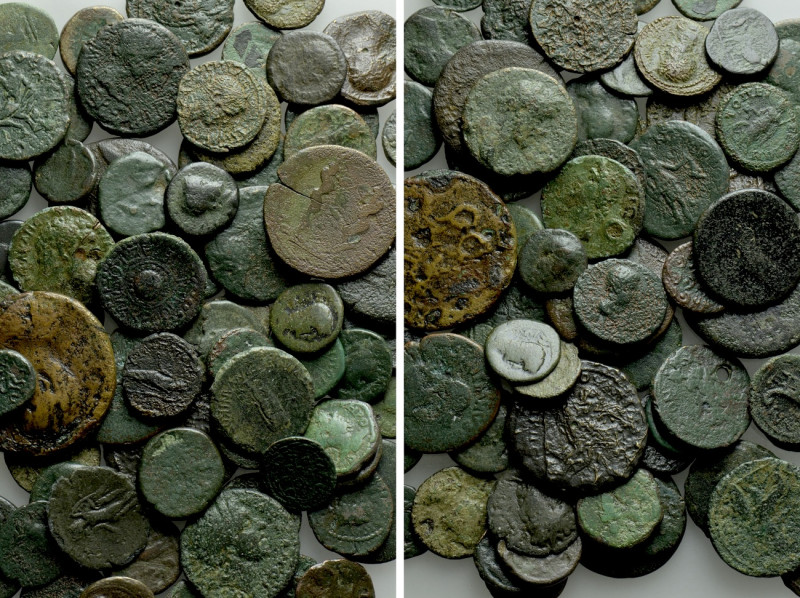 Circa 65 Roman Provincial Coins. 

Obv: .
Rev: .

. 

Condition: See pict...