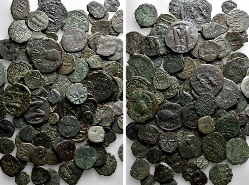 Circa 120 Byzantine Coins. 

Obv: .
Rev: .

. 

Condition: See picture.
...