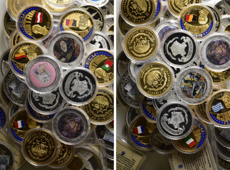 Circa 2.8 kg of Modern Medals. 

Obv: .
Rev: .

. 

Condition: See pictur...