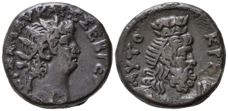 Impero Romano. Nerone (54-68). Alessandria d'Egitto. Tetradracma R/Serapide. Mi ...