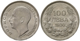 BULGARIA. Boris III. 100 Leva 1930. KM#43. Qfdc