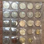 BULGARIA. Lotto di 24 monete commemorative, tutte diverse. SPL-FDC