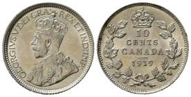 CANADA. Giorgio V. 10 Cents 1919. Ag. FDC