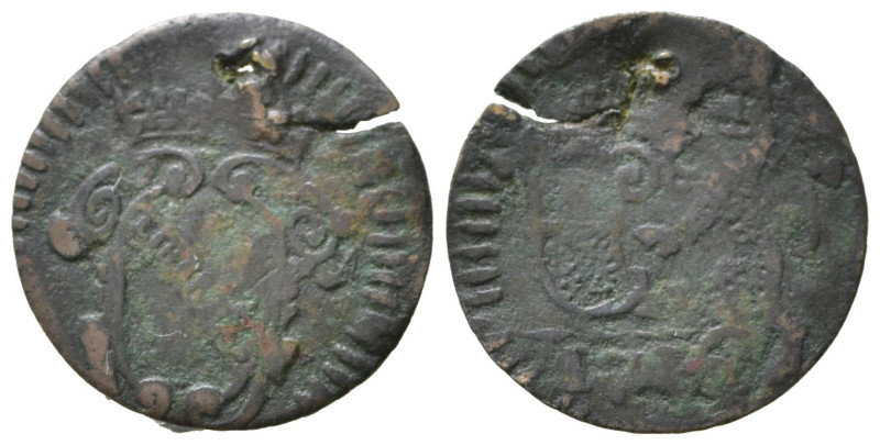 LUCCA. Repubblica (1369-1799). Panterino 1716. Cu (0,67 g). MIR 227. MB