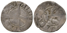 MANTOVA. Luigi o Guido Gonzaga (1328-1369). Aquilino. D/Aquila ad ali spiegate; R/Croce. Ag (0,83 g). MIR 371 RR. MB