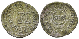 MANTOVA. Vincenzo I Gonzaga (1587-1612). Quattrino con motto SIC e due C intrecciate. Mi (0,67 g). MIR 313. qBB