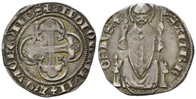MILANO. Azzone Visconti (1329-1339). Grosso da 2 soldi. Ag (2,84 g). MIR 87/1; Cr.2. BB+