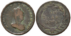 MILANO. Maria Teresa d'Asburgo (1740-1780). 1 soldo 1779 W. Vienna. Cu (7,52 g). MIR 440/4. Raro. MB