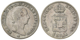 MILANO. Francesco I d'Asburgo - Lorena (1815-1835). 1/4 di lira 1823 M. Ag. MIR 508/2. NC. MB
