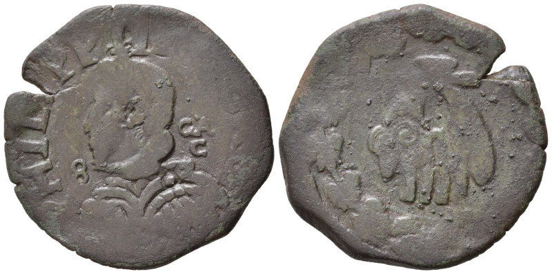 NAPOLI. Fiilippo IV di Spagna (1621-1665). Tornese. Cu (4,63 g). MB+