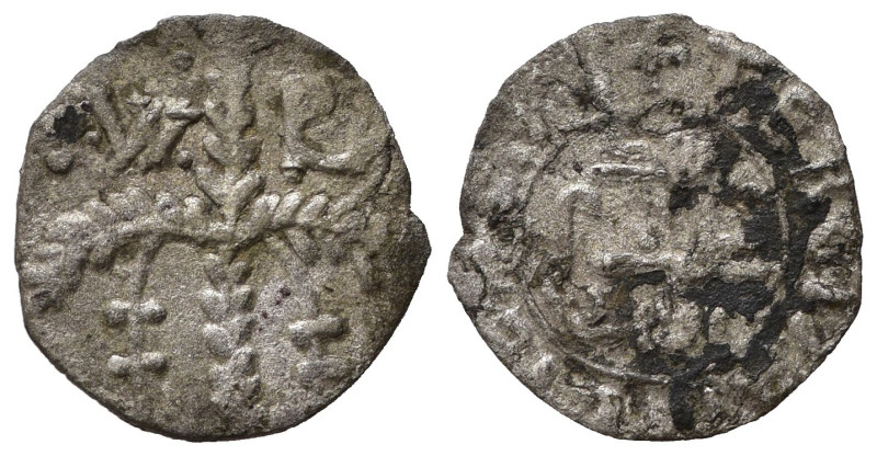 PALERMO. Guglielmo II (1166-1189). Terzo di apuliense Ag (0,55 g). Palmizio con ...