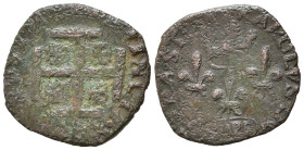 SULMONA. Carlo VIII re di Francia (1495). Cavallo. Cu (1,70 g). MB