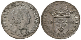 TASSAROLO. Livia Centurioni (1616-1688), moglie di Filippo Spinola. Luigino 1666. Ag (2,32 g). Cammarano 365. SPL