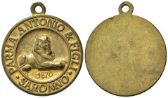 SARONNO. Parma Antonio & Figli 1870. Medaglietta uniface. AE 6,86 g). SPL