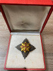 MEDAGLIE ITALIANE - Placca Cavaliere di Gran Croce dell'Ordine Militare di San Giorgio di Antiochia e di San Marco, realizzata in Metallo bianco (?), ...