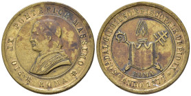 Medaglie Papali. Pio IX (1846-1870). Roma. Medaglia 1877. AE dorato (6,56 g). MB