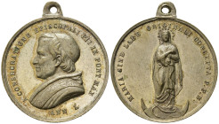 Medaglie Papali. Pio IX (1846-1870). Roma. Medaglia AE argentato (13,90 g). qFDC