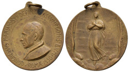 Medaglie Papali. Pio XII. Medaglia Congresso Mariano 1950. AE (11,61 g - 30,2 mm) Opus Martini. SPL
