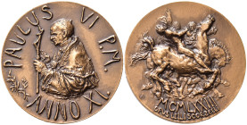 Medaglie Papali. Paolo VI. Medaglia 1973 anno XI. AE. FDC