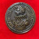 PERSONAGGI. Paolo Giordano II Orsini (1591-1656) Duca di Bracciano e Principe consorte di Piombino. Medaglia 1624 AE (76,62 g - 58,42 mm). Fusione pos...