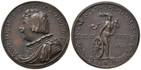 PERSONAGGI. Paolo Giordano II Orsini (1591-1656) Duca di Bracciano e Principe consorte di Piombino. Medaglia 1635 AE (16,34 g - 32,10 mm). Coniazione ...