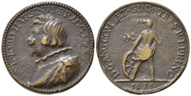 PERSONAGGI. Paolo Giordano II Orsini (1591-1656) Duca di Bracciano e Principe consorte di Piombino. Medaglia 1635 AE (18,60 g - 31,8 mm). Fusione post...