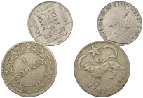 Lotto di 2 monete. AFIS e Albania Italiana