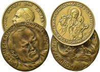 Medaglie papali. Giovanni Paolo II. Lotto di 2 medaglie. Cu. SPL