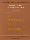 BOLLETTINO DI NUMISMATICA. Supplemento. Roma, 1984. pp. 274, tavole e ill. nel testo. ril ed buono stato.
