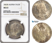 Austria, Franz Joseph, Taler 1863 B, Kremnitz Mint, Silver, KM# 2244, Spotted toning! NGC MS63, Top Pop!