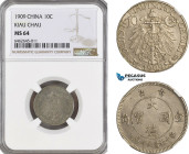 China, Kiau Chau, 10 Cents 1909, Berlin Mint, KM# 2, NGC MS64