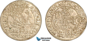 Lithuania, Sigismund II. August, Groschen 1548, Vilnius Mint, Silver (1.85g) Ivanauskas 5SA4-2, Much remaining lustre! EF